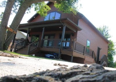 Exterior of Cabin at Lake Campbell by Shawn's Custom Homes